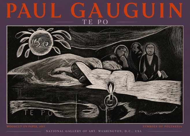 Paul Gauguin Te Po No4 - Juliste