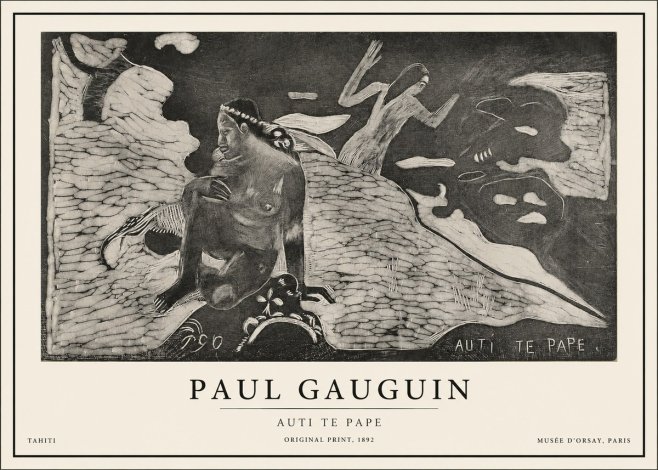 Paul Gauguin Auti Te Pape No1 - Juliste