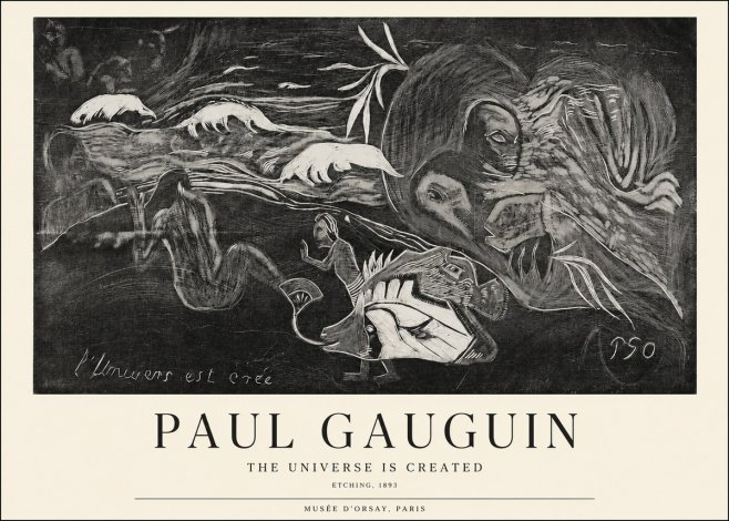 Paul Gauguin The Universe Is Created I No1 - Juliste