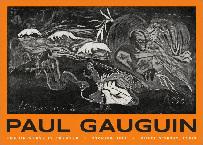 Paul Gauguin The Universe Is Created I No2 - Juliste