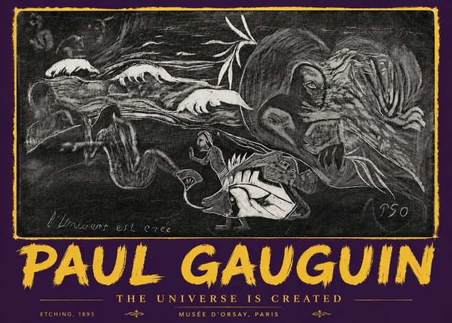 Paul Gauguin The Universe Is Created I No5 - Juliste