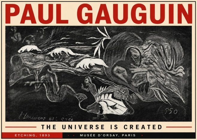 Paul Gauguin The Universe Is Created I No6 - Juliste