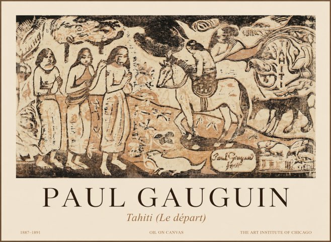 Paul Gauguin Tahitian Scene (Ia Orana Maria) No2 - Juliste