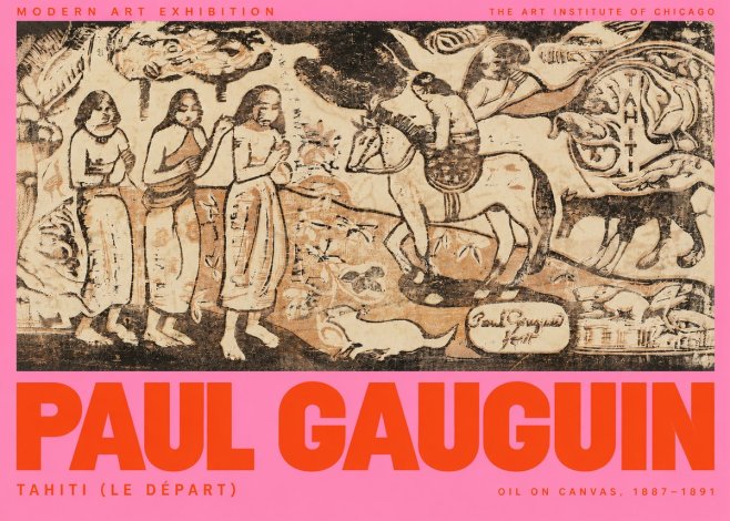 Paul Gauguin Tahitian Scene (Ia Orana Maria) No3 - Juliste