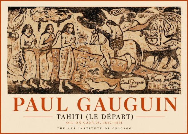 Paul Gauguin Tahitian Scene (Ia Orana Maria) No5 - Juliste