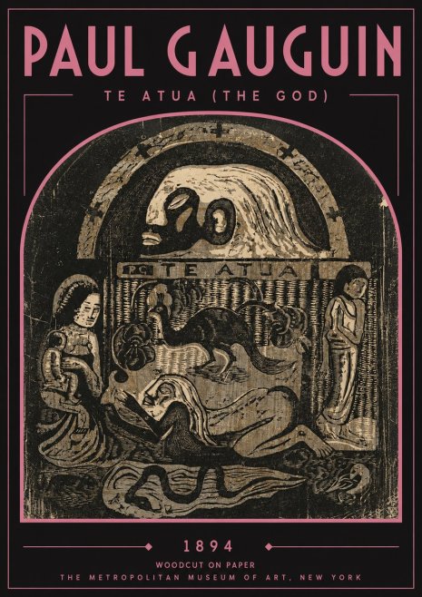 Paul Gauguin Te Atua (the God) No3 - Juliste