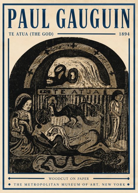 Paul Gauguin Te Atua (the God) No5 - Juliste