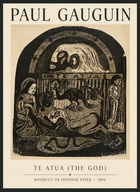 Paul Gauguin Te Atua (the God) No6 - Juliste
