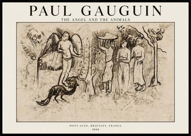 Paul Gauguin The Angel and the Animals No1 - Juliste