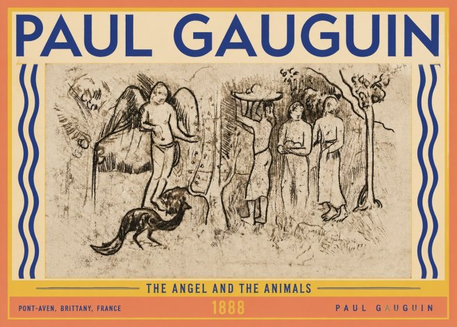 Paul Gauguin The Angel and the Animals No3 - Juliste
