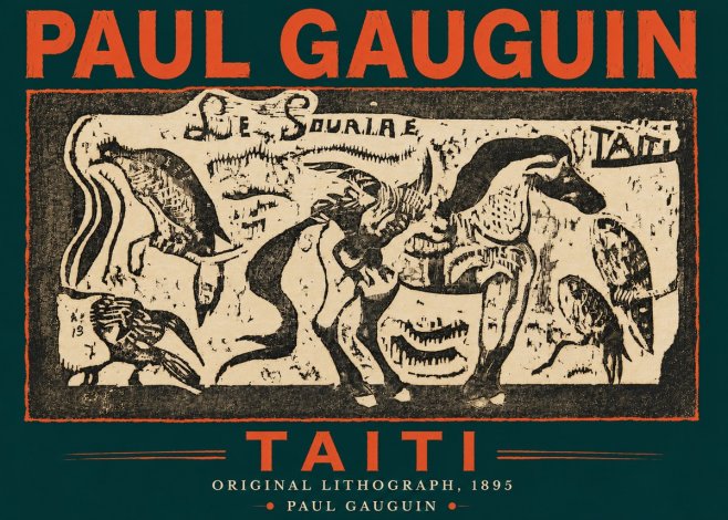 Paul Gauguin Taiti No4 - Juliste