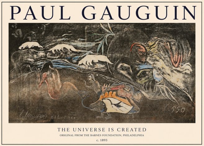 Paul Gauguin The Universe Is Created II No1 - Juliste
