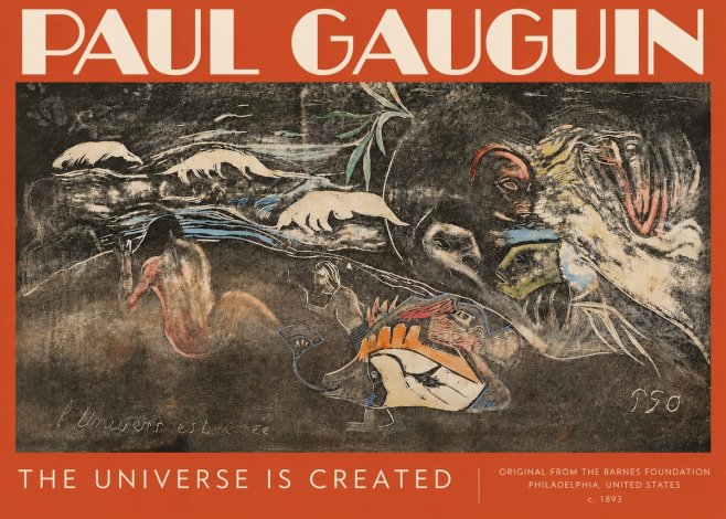 Paul Gauguin The Universe Is Created II No3 - Juliste