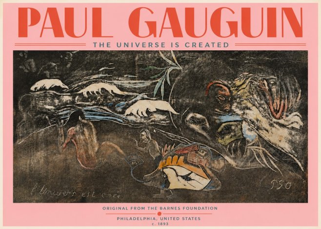Paul Gauguin The Universe Is Created II No5 - Juliste