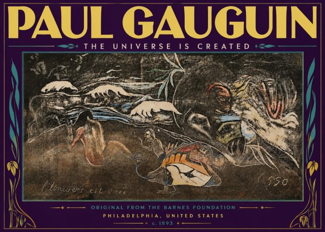 Paul Gauguin The Universe Is Created II No6 - Juliste