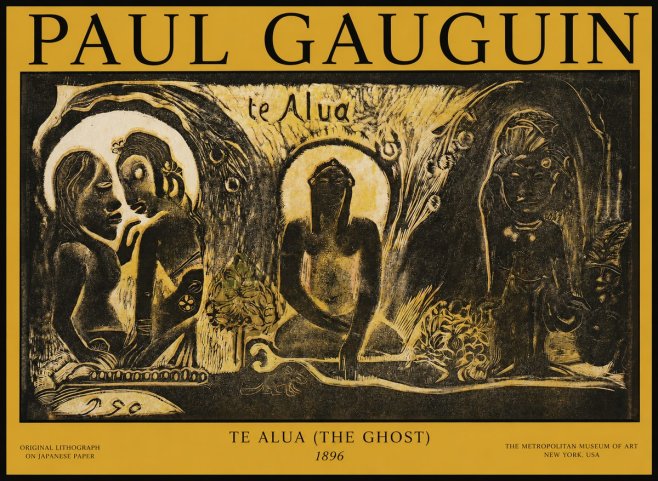 Paul Gauguin Te Alua (the Ghost) No1 - Juliste