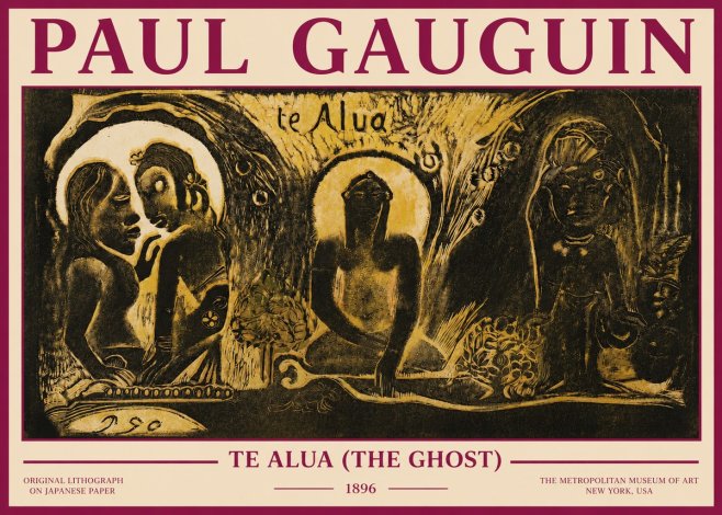 Paul Gauguin Te Alua (the Ghost) No3 - Juliste