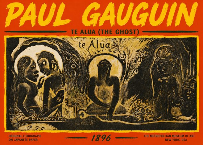 Paul Gauguin Te Alua (the Ghost) No5 - Juliste