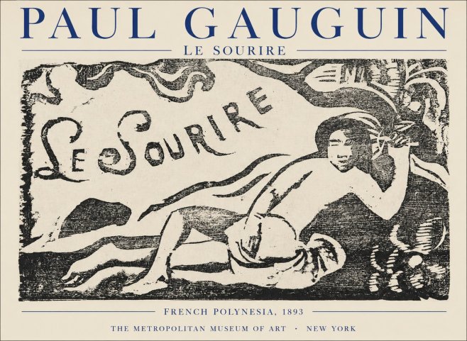 Paul Gauguin Le Sourire No1 - Juliste
