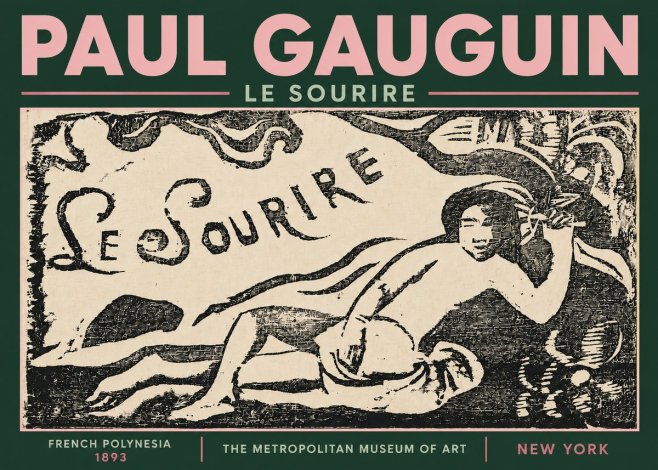 Paul Gauguin Le Sourire No6 - Juliste