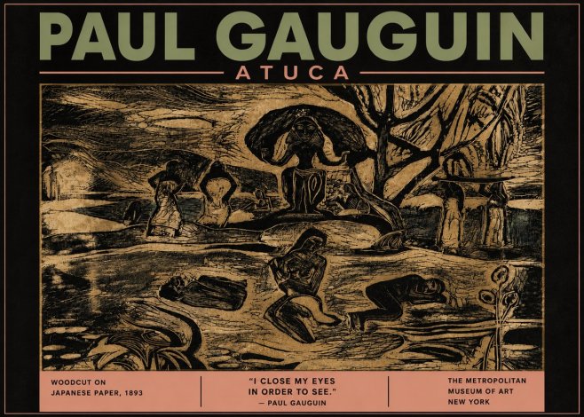 Paul Gauguin Atuca No5 - Juliste