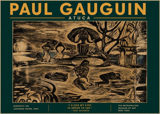 Paul Gauguin Atuca No6 - Juliste