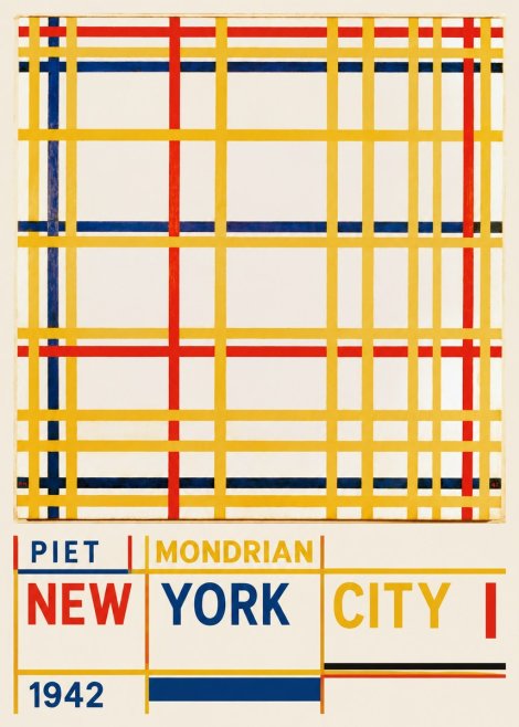 Piet Mondrian New York City I No6 - Juliste