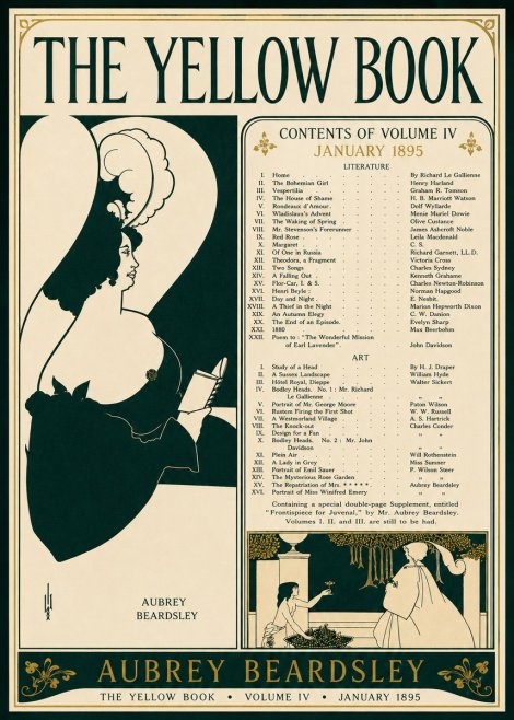 Aubrey Beardsley The Yellow Book II No4 - Juliste