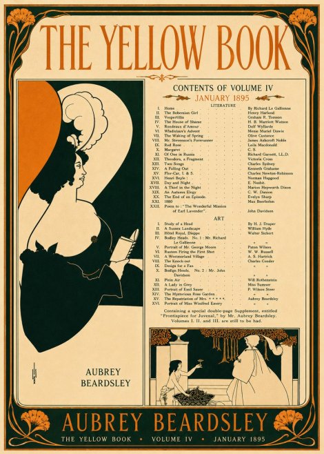 Aubrey Beardsley The Yellow Book II No5 - Juliste