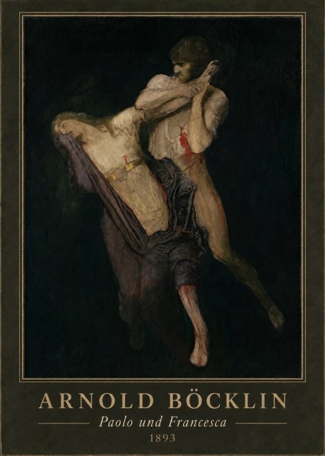 Arnold Böcklin Paolo Und Francesca No4 - Juliste