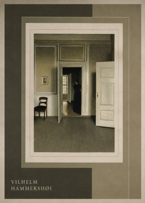 Vilhelm Hammershøi Interior with a Woman Seen from the Back No4 - Juliste
