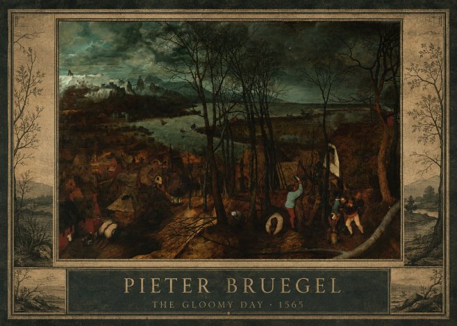 Pieter Bruegel The Gloomy Day No1 - Juliste