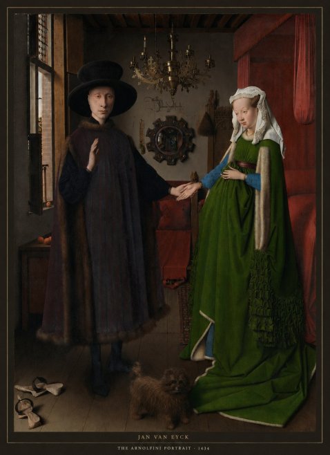 Jan van Eyck The Arnolfini Portrait I No6 - Juliste