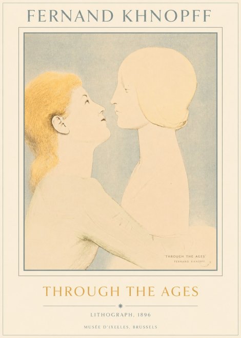 Fernand Khnopff Through the Ages No5 - Juliste
