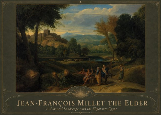 Jean-François Millet A Classical Landscape with the Flight into Egypt No4 - Juliste