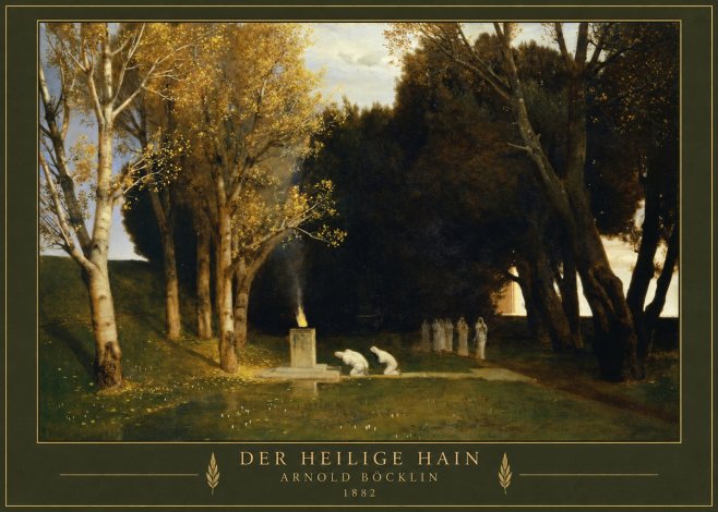 Arnold Böcklin Der Heilige Hain I No3 - Juliste