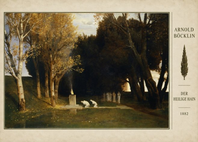 Arnold Böcklin Der Heilige Hain I No4 - Juliste