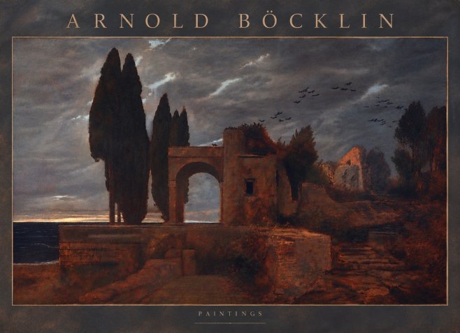 Arnold Böcklin Villa by the Sea I No6 - Juliste
