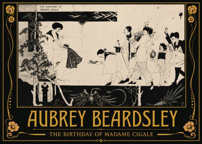 Aubrey Beardsley The Birthday of Madame Cigale No3 - Juliste