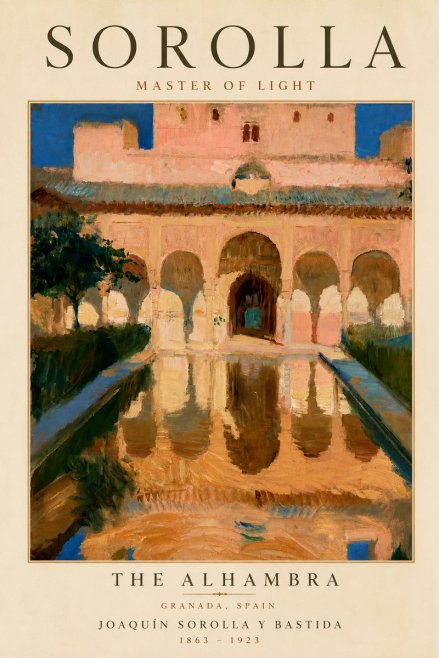 Sorolla The Alhambra No5 - Juliste