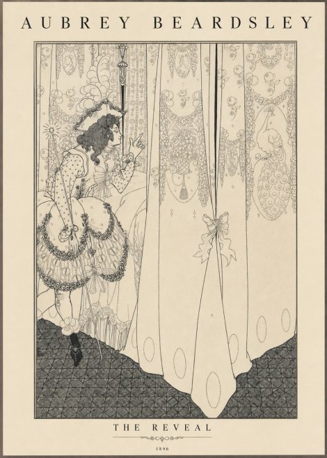 Aubrey Beardsley The Reveal No1 - Juliste