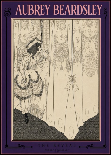Aubrey Beardsley The Reveal No2 - Juliste