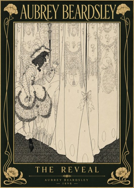 Aubrey Beardsley The Reveal No6 - Juliste