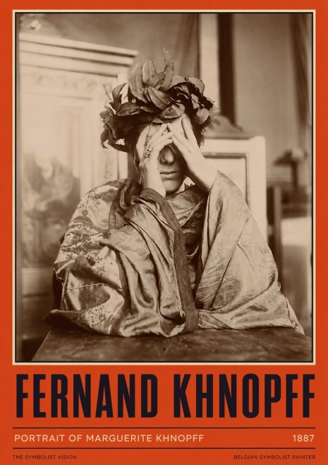 Fernand Khnopff Portrait of Marguerite Khnopff No2 - Juliste