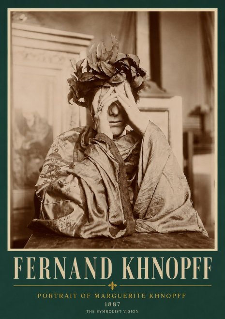 Fernand Khnopff Portrait of Marguerite Khnopff No5 - Juliste