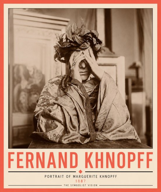 Fernand Khnopff Portrait of Marguerite Khnopff No6 - Juliste