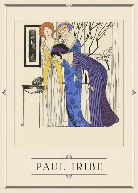 Paul Iribe Three Women and a Frog No1 - Juliste