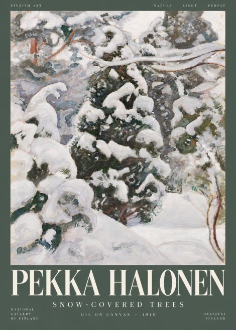 Pekka Halonen Winter Forest I No5 - Juliste