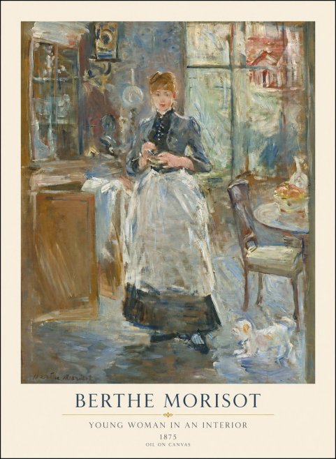 Berthe Morisot Young Woman in an Interior No1 - Juliste