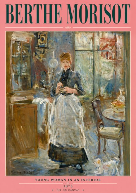 Berthe Morisot Young Woman in an Interior No6 - Juliste